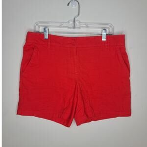 Ann Taylor Loft Outlet red cotton shorts - 8